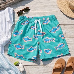 Chubbies Shark Print Swim Trunks Men’s XS 5.5” Inseam NWOT Stretch Lined